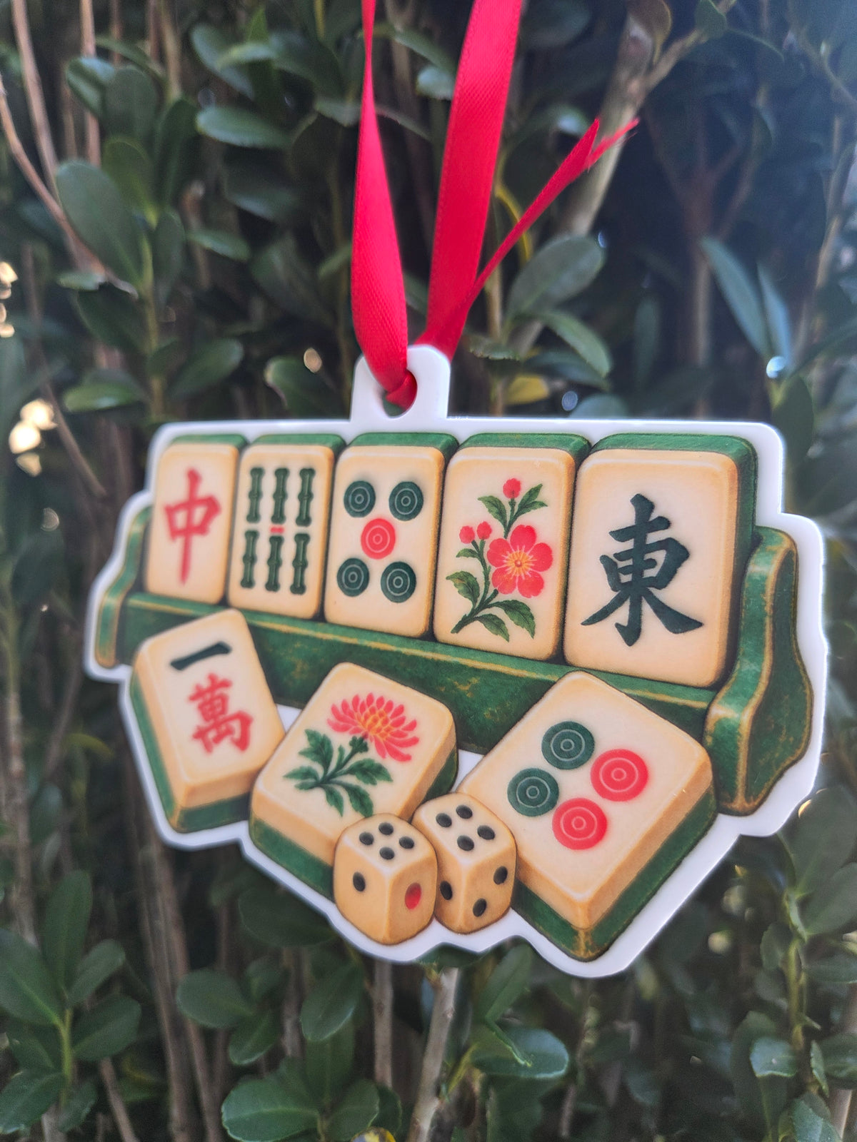 Mahjong Christmas Ornament