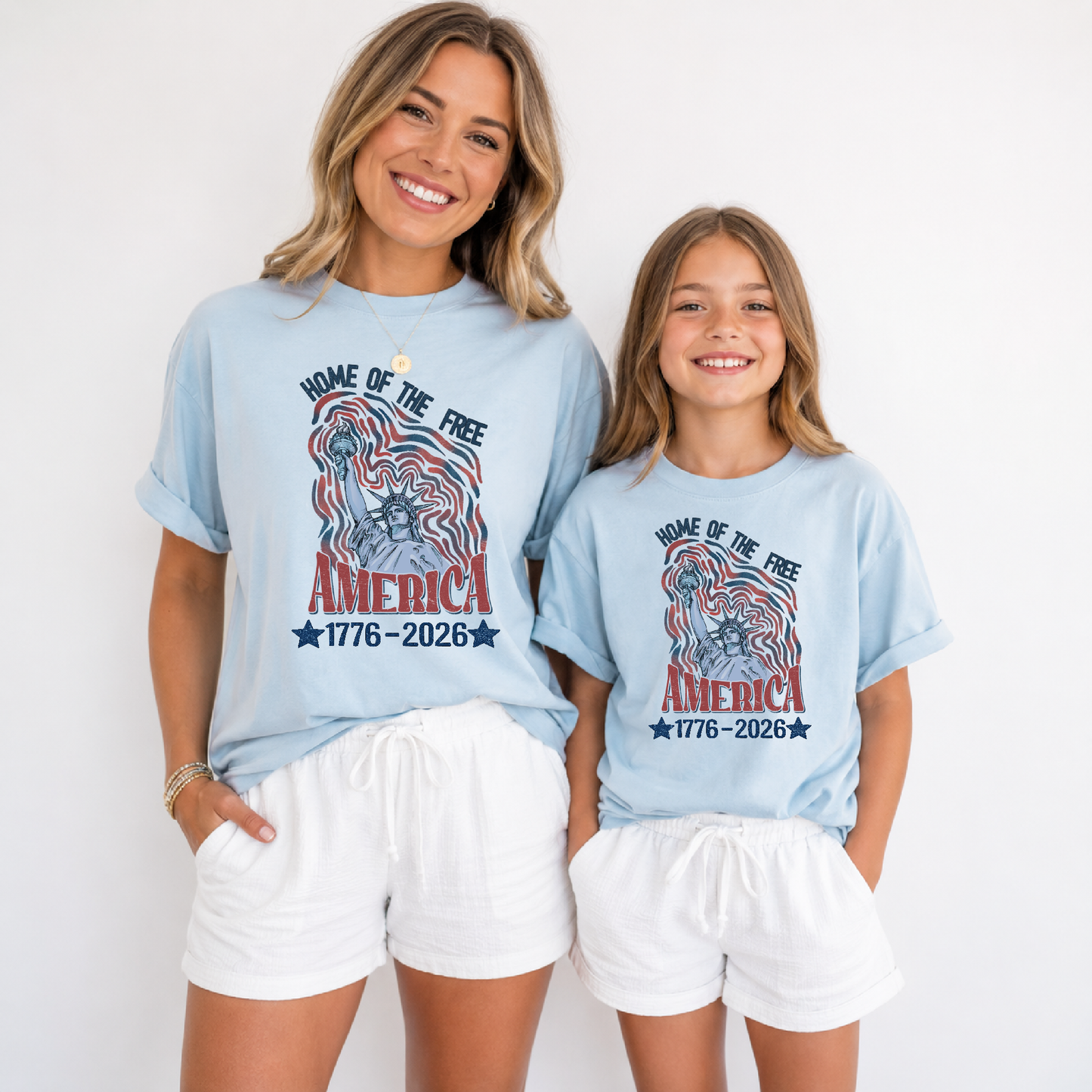 Matching family Fourth of July America 250 shirt