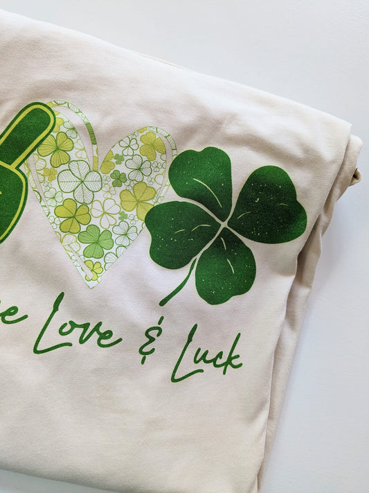 Peace Love Luck St. Patrick’s Day T-Shirt