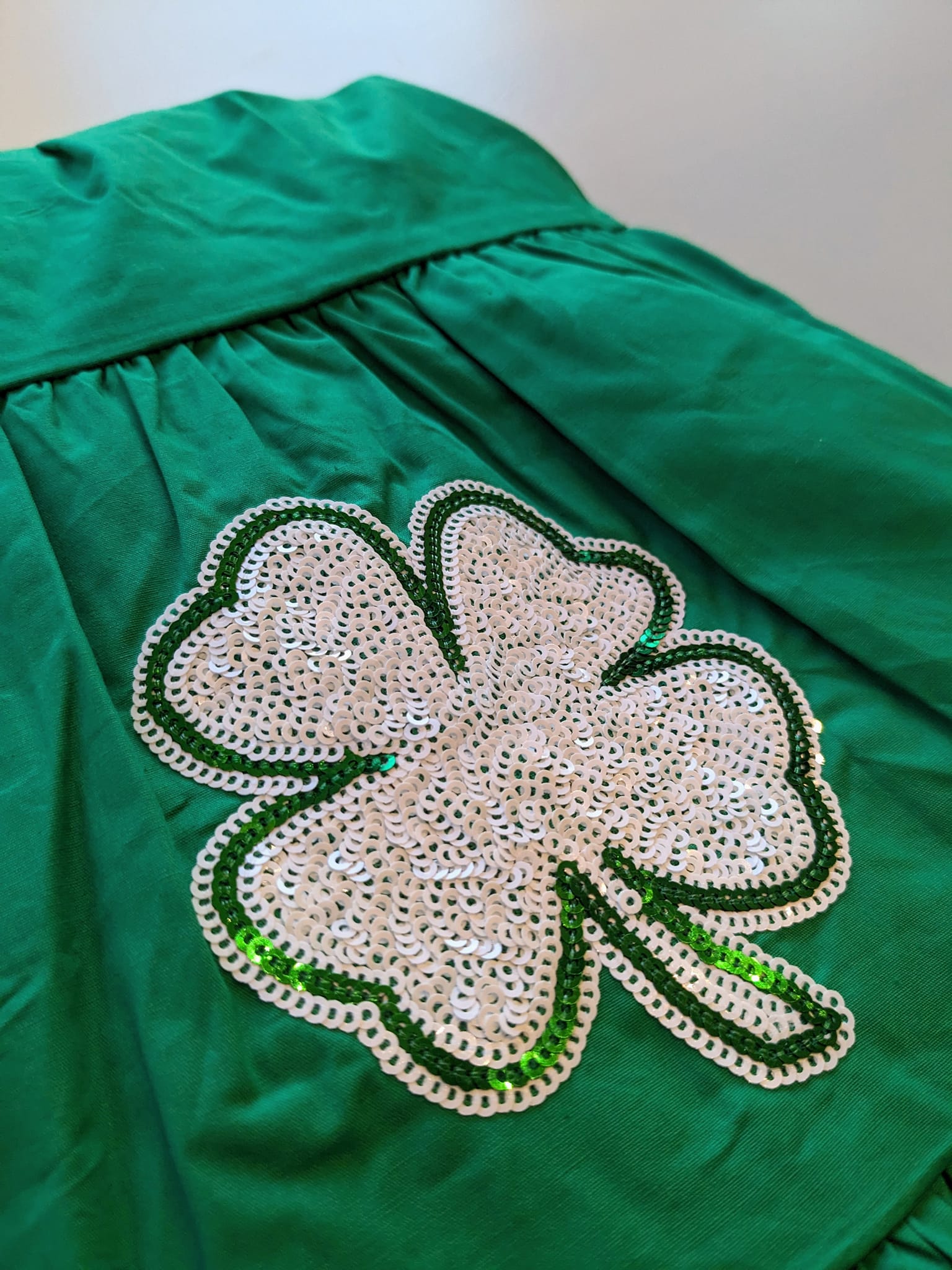 st patrick's day sequin dress Glitter Sparkling Contrast Two Tone Sequins Print Hawaii St. Patrick's Day Lace Up A Line Tank Dress