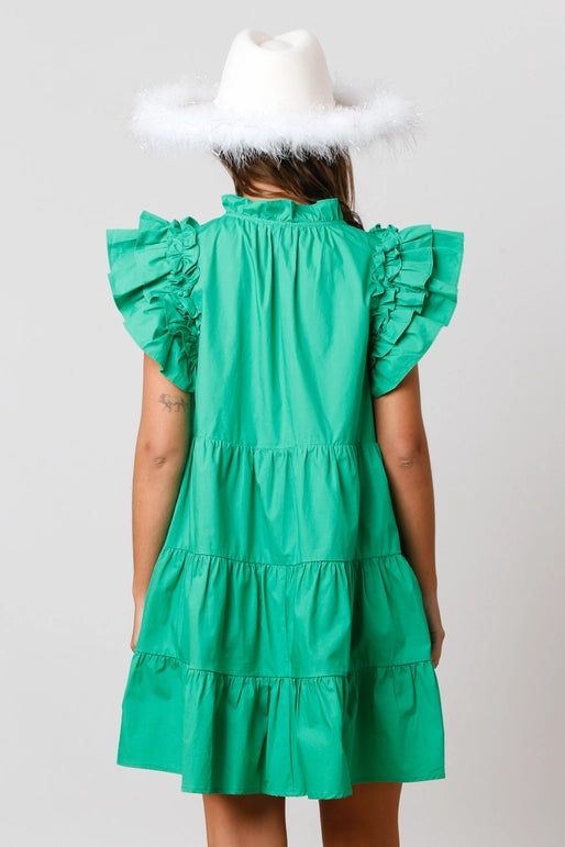 Sequin Clovers Tiered Dress | St. Patrick's Day |