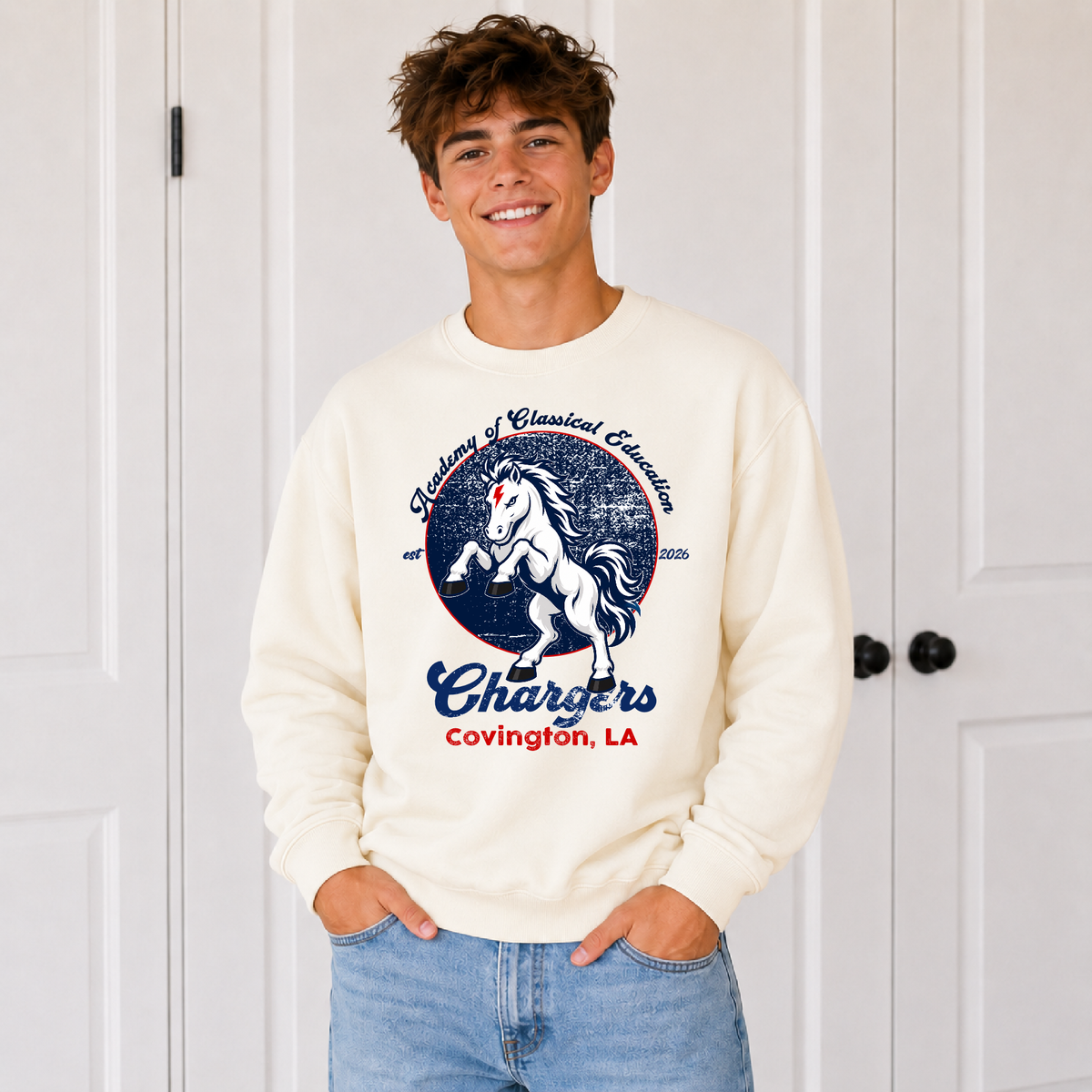 ACE establish date Ivory Sweatshirt