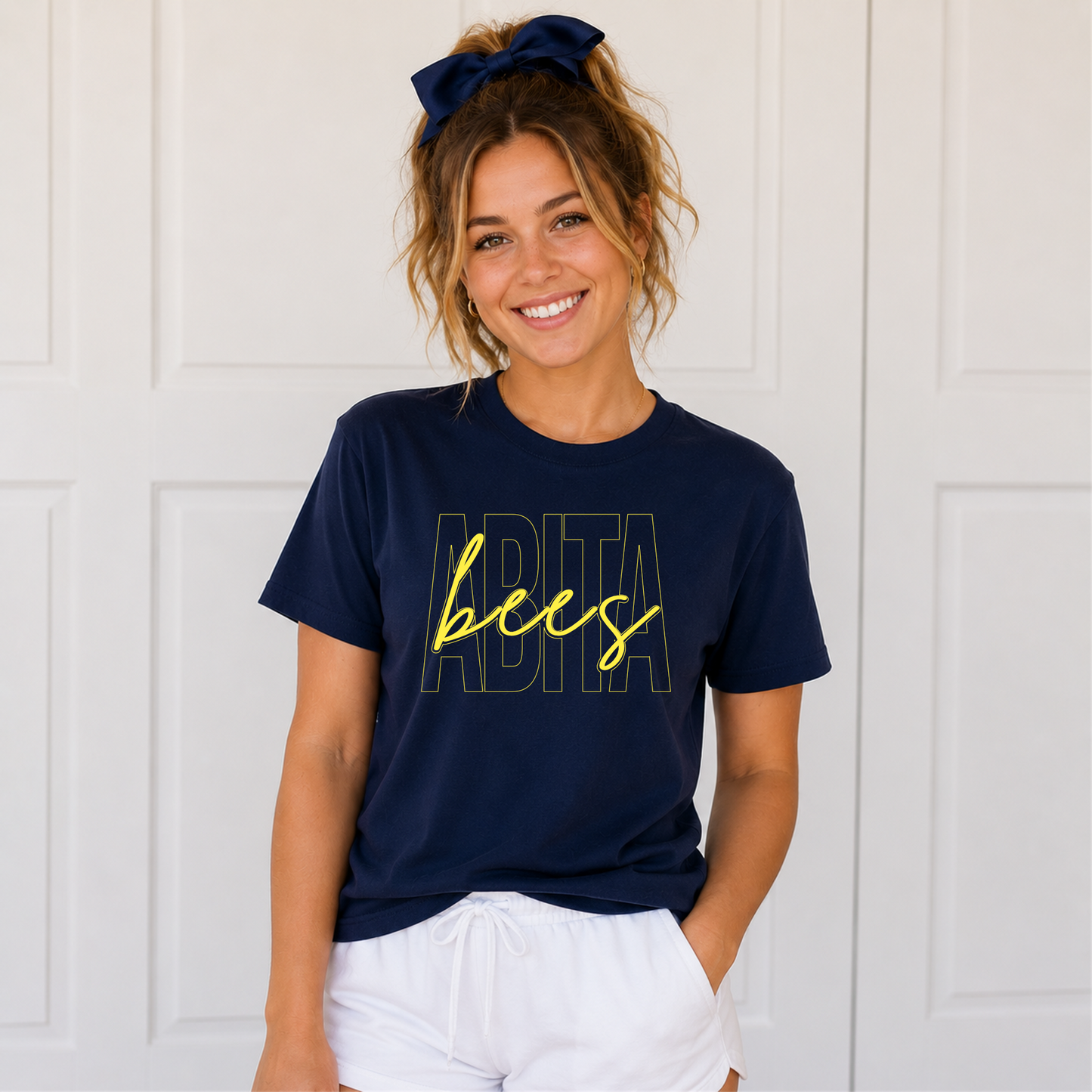 Abita Elementary Bees Script Tee