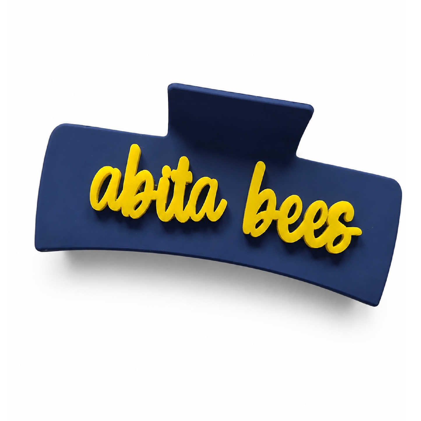 Large Abita Springs Elementary Acrylic Hair Accessory Double Sided Claw Clips