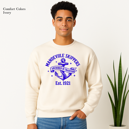 Anchored in Tradition Mandeville Skippers Sweatshirt Ivory