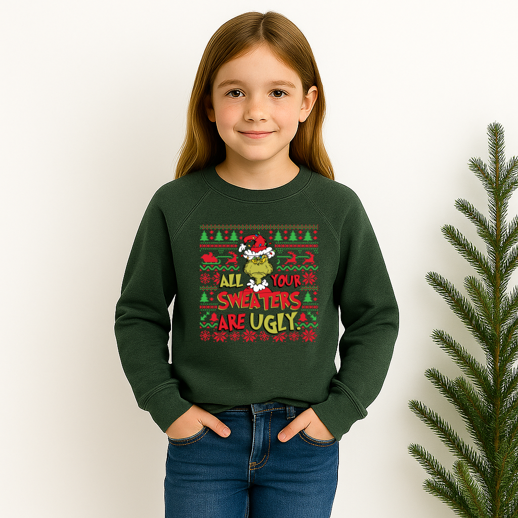 Kids Mean One Christmas sweatshirt All Your Sweaters Are Ugly