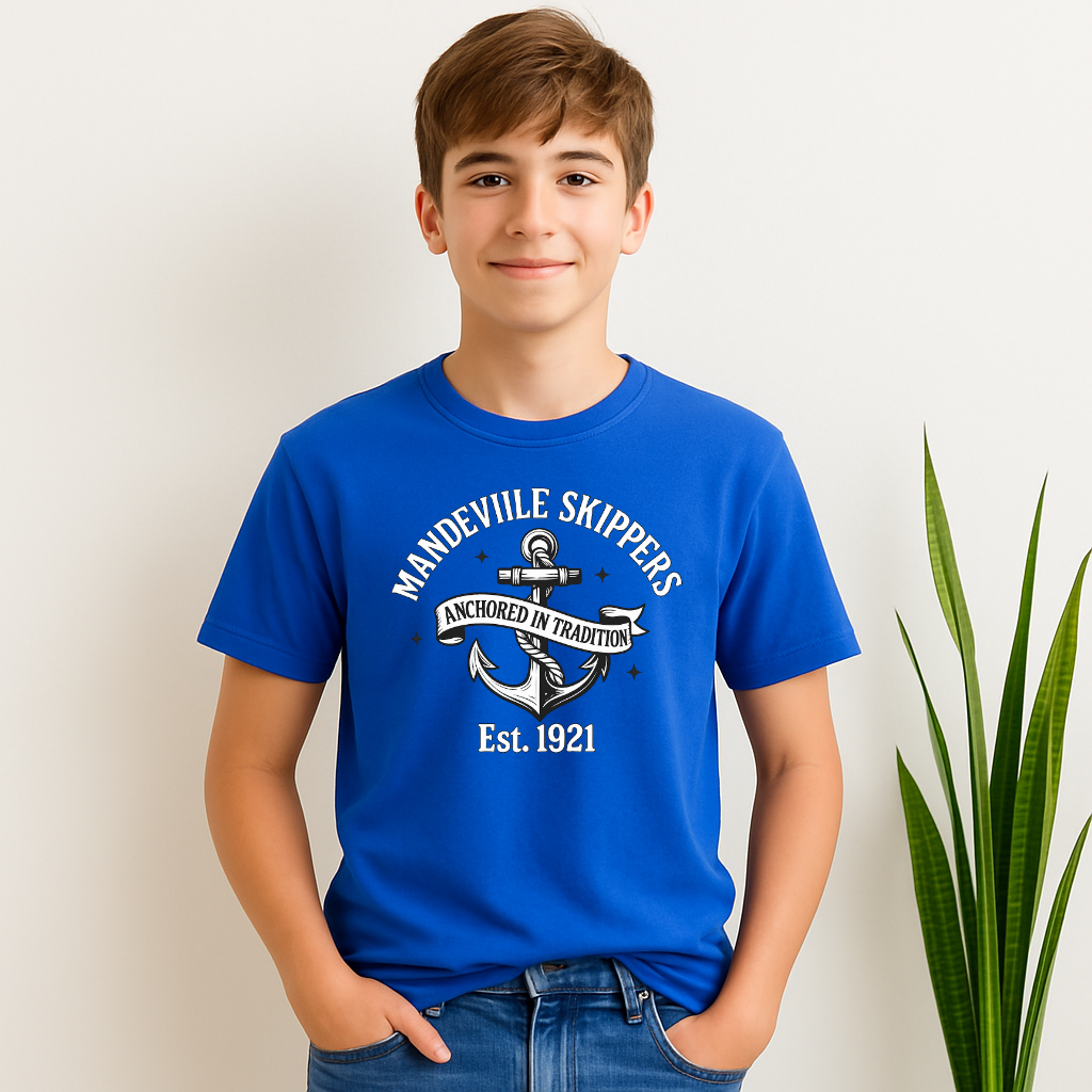 Mandeville Skippers Est. 1921 Anchor Shirt
