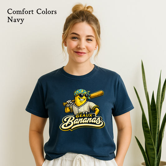 Geaux Bananas Baseball Mascot T-Shirt