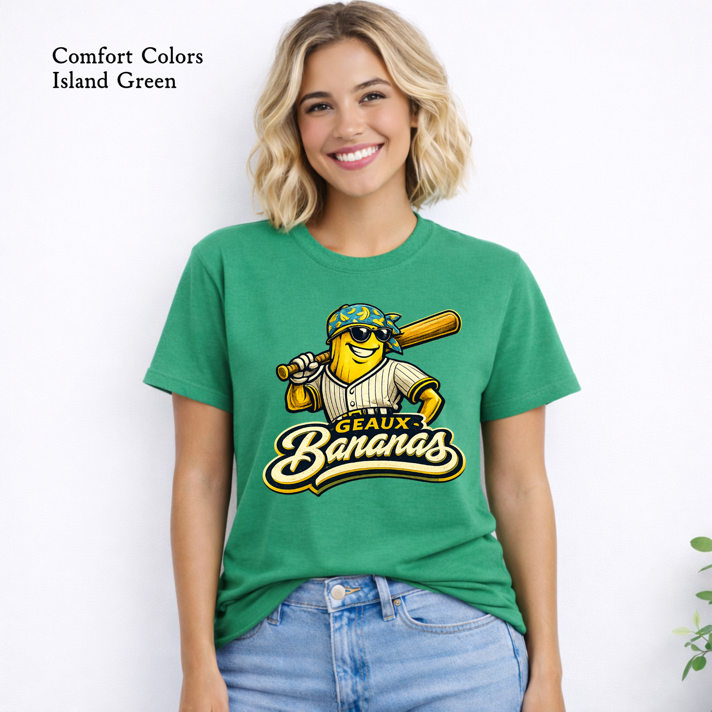 Geaux Bananas Baseball Mascot T-Shirt