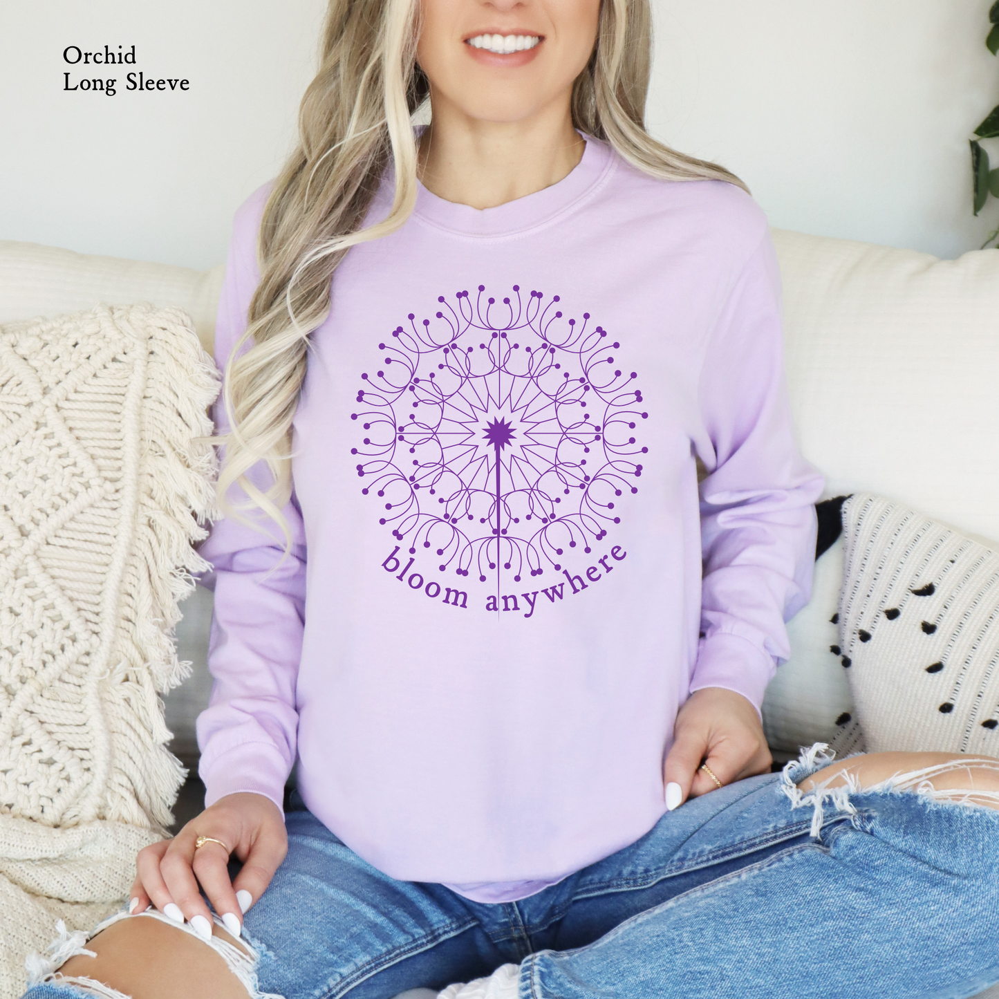 Bloom Anywhere | MOTMC | Comfort Color Long Sleeve Graphic Tees | Adult