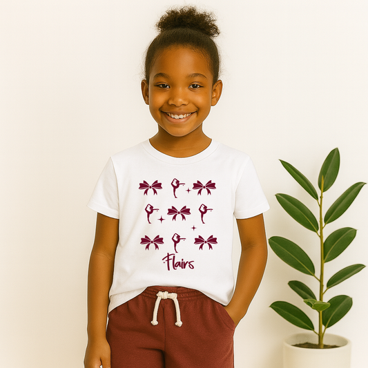 Northshore Flairs Youth Bows & Gymnastics Formation T-Shirt