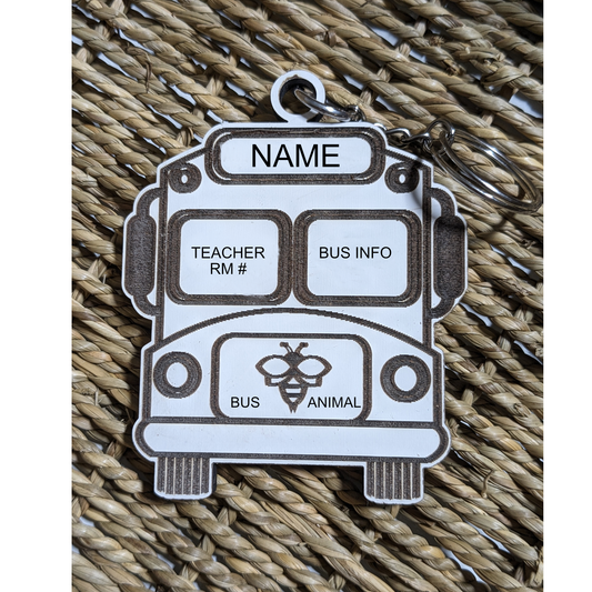 Bus Backpack tag