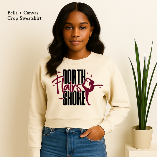 CROP TOP - Northshore Flairs Official Logo CROP Sweatshirt