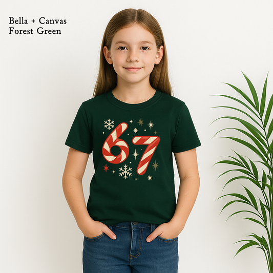 Candy Canes Festive 67 Christmas T-Shirt – Funny Holiday Meme Candy Cane Design