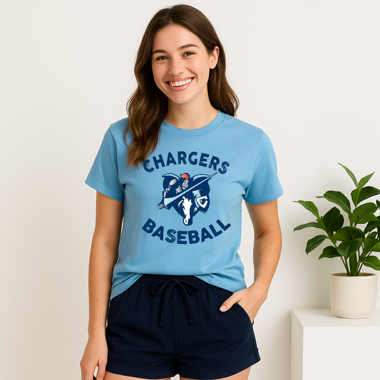Chargers Baseball Shirt – Covington Chargers Mascot
