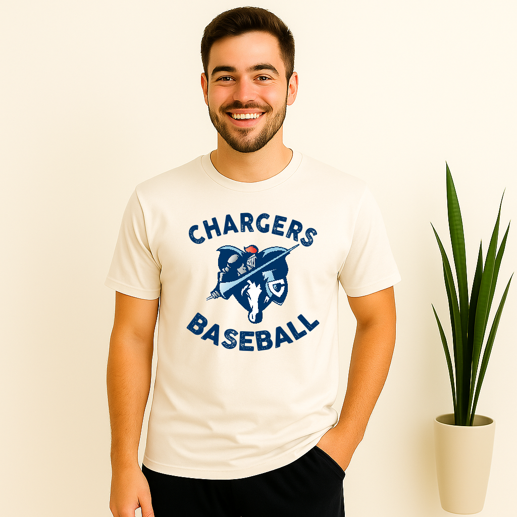 Chargers Baseball Shirt – Covington Chargers Mascot