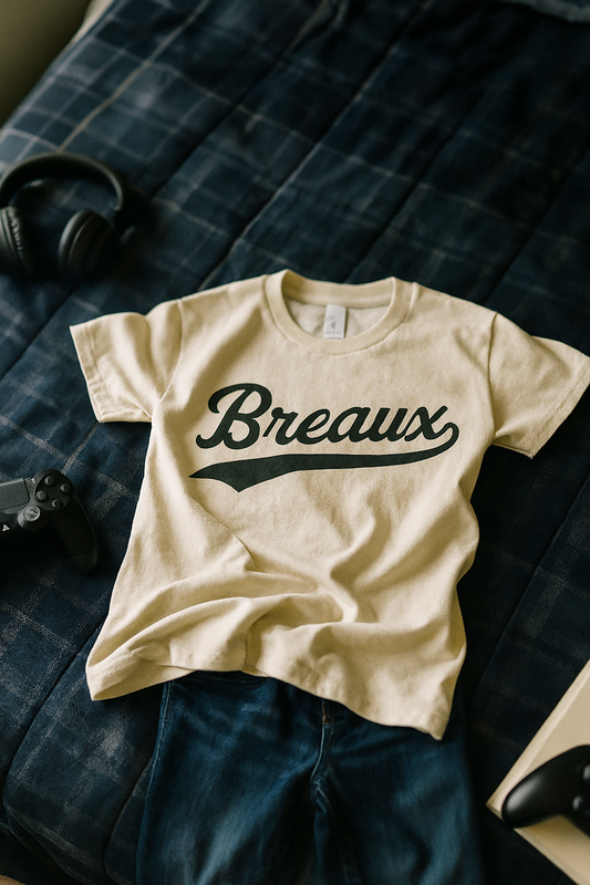 Breaux (bro) flat lay shirt