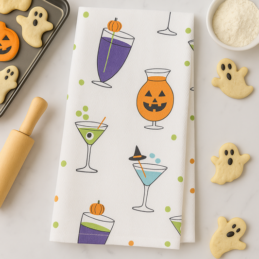 Royal Standard Halloween Cocktail Dishtowel
