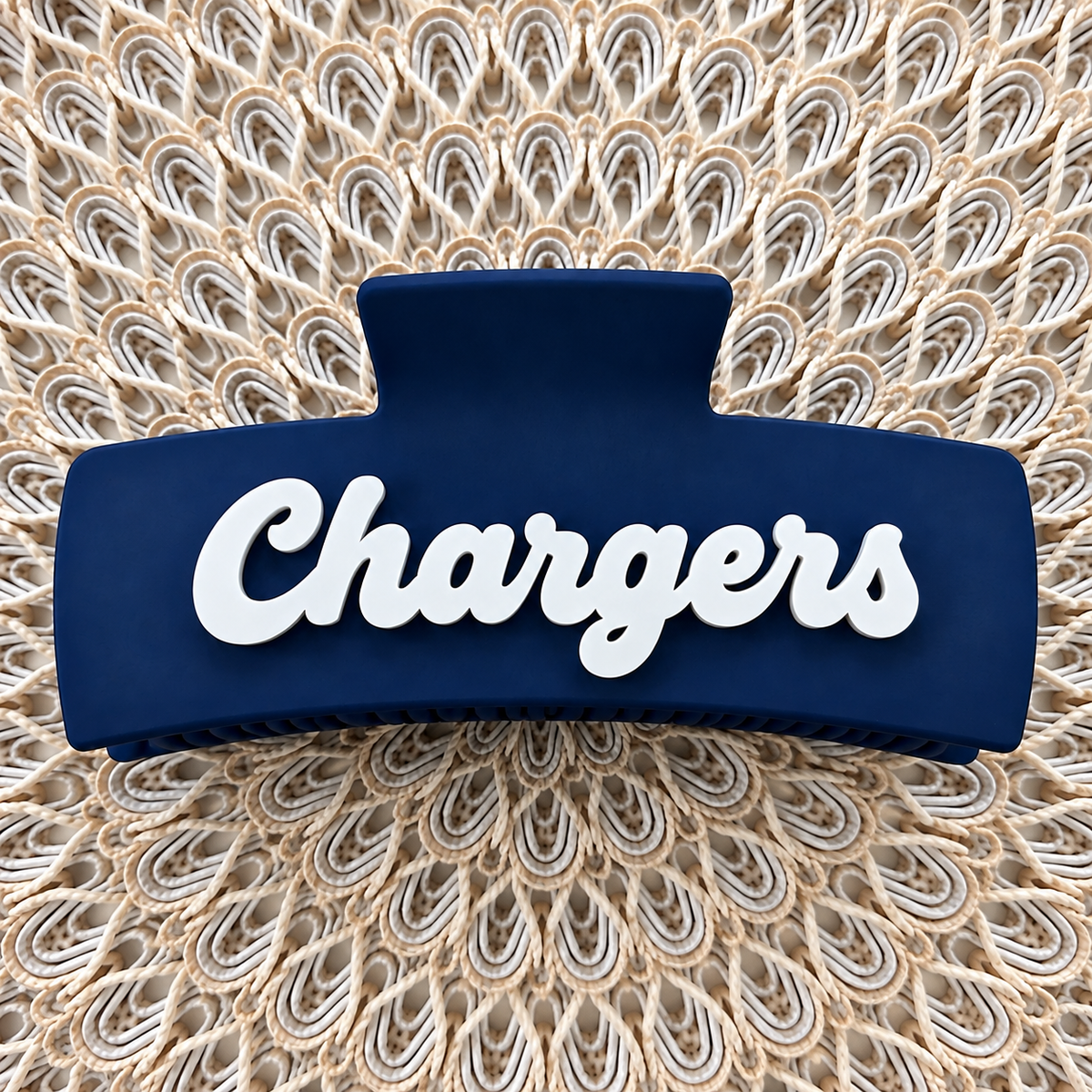 Chargers Navy Claw Clip