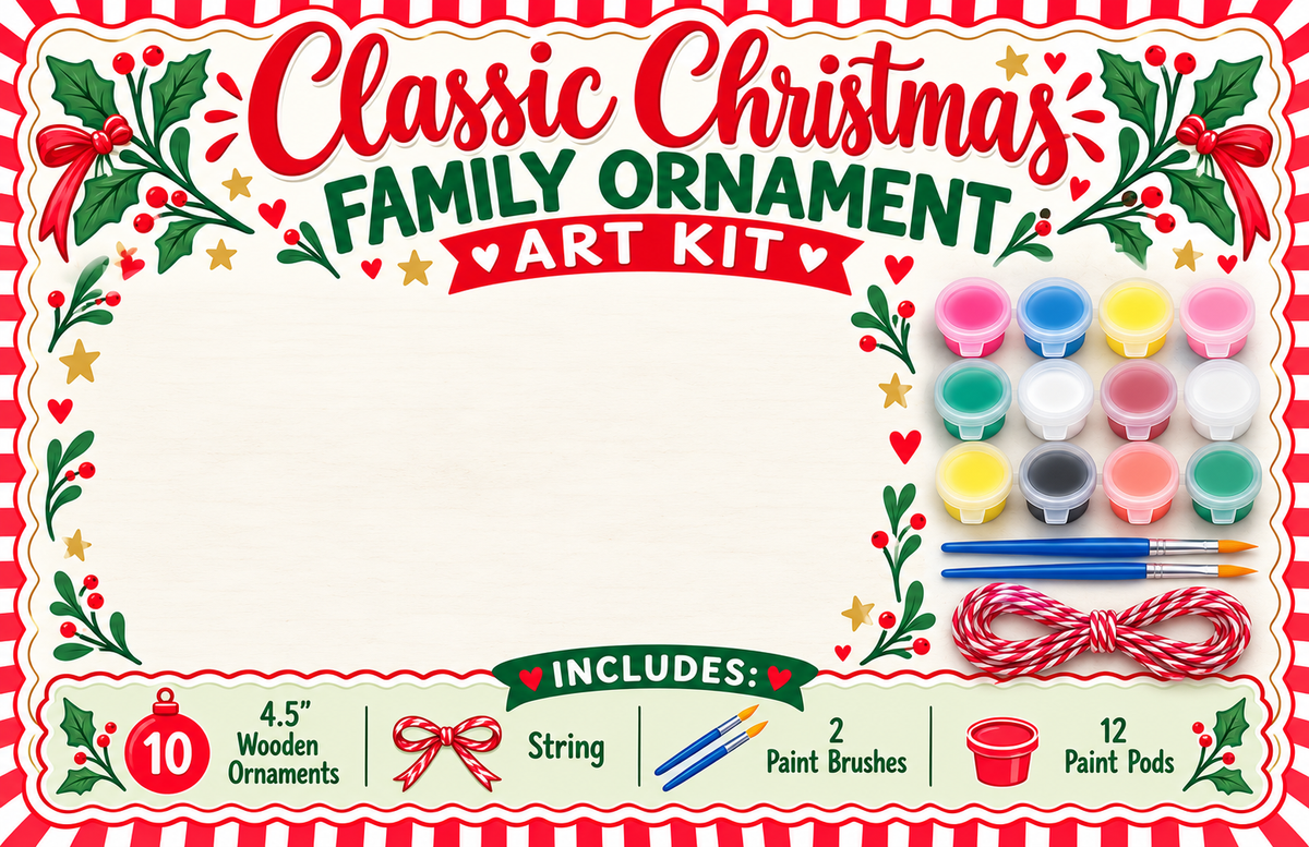 Classic Christmas Ornament Paint Kit