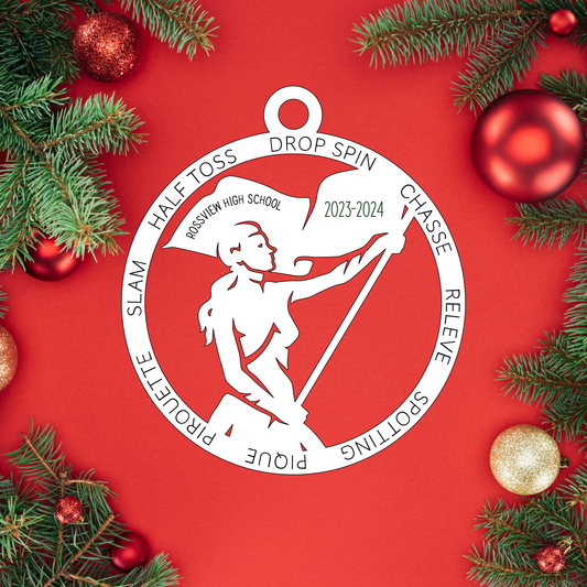 Color Guard | Marching Band | Rossview School Christmas Ornaments