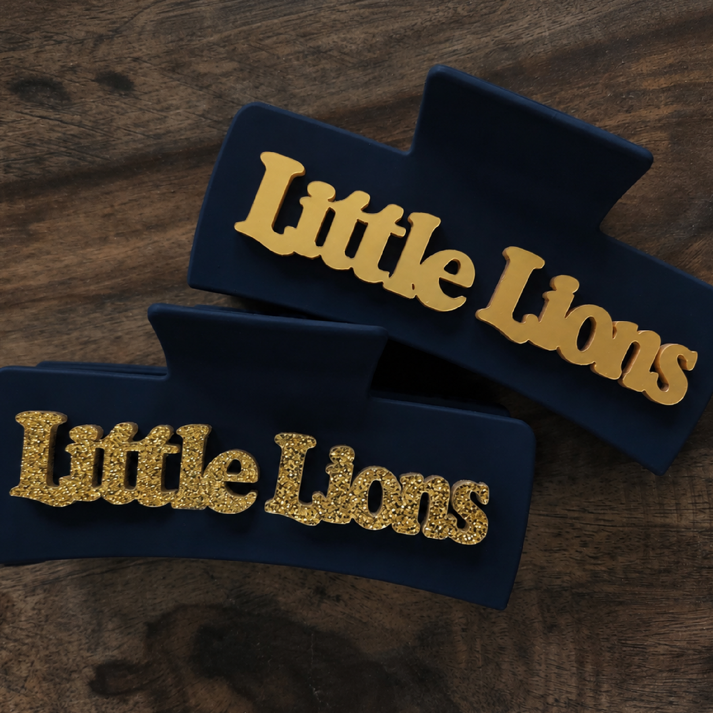 Little Lions Acrylic Hair Accessory Double Sided Claw Clips