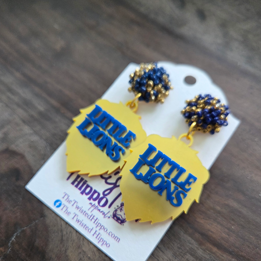 Little Lions Acrylic Dangle Earrings