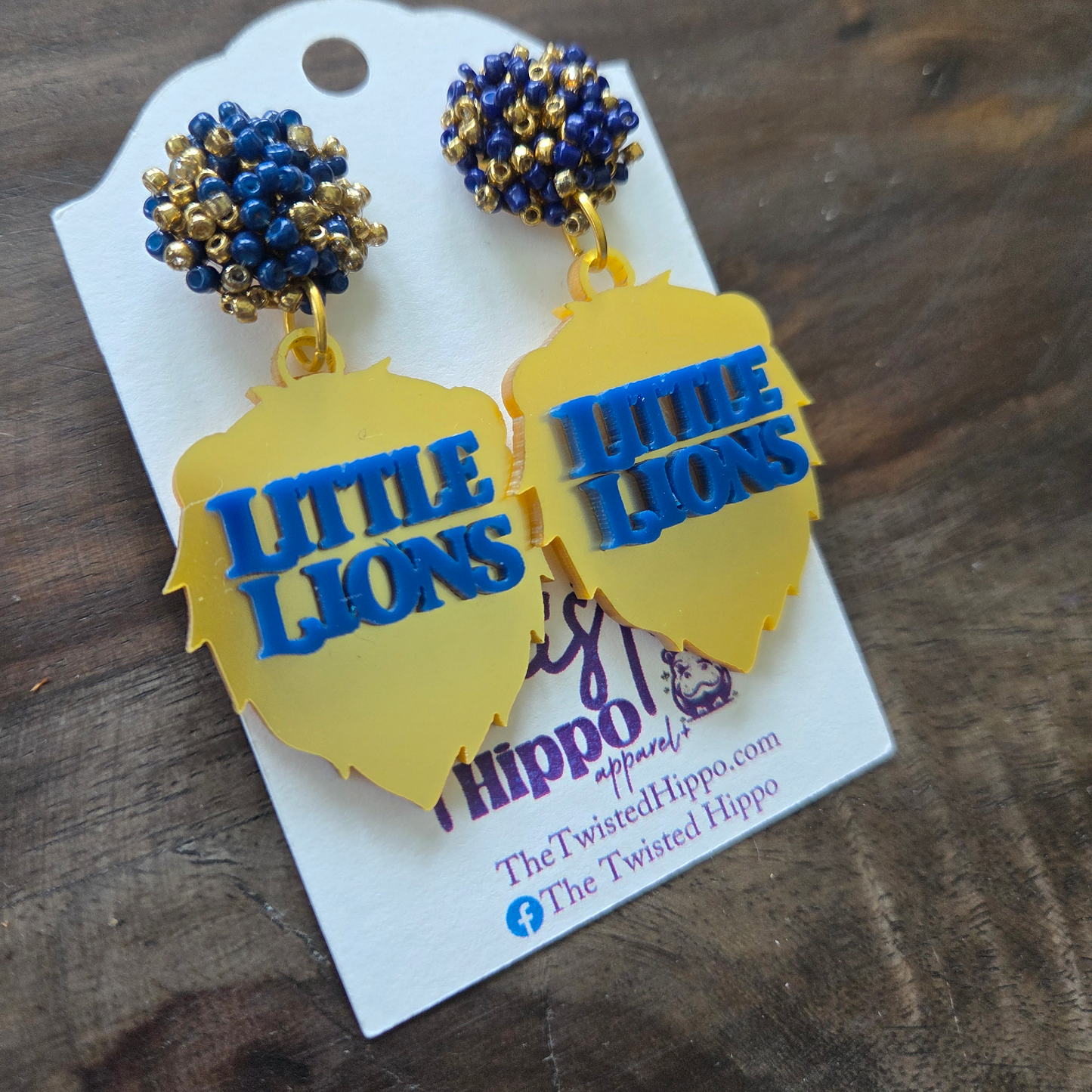 Little Lions Acrylic Dangle Earrings