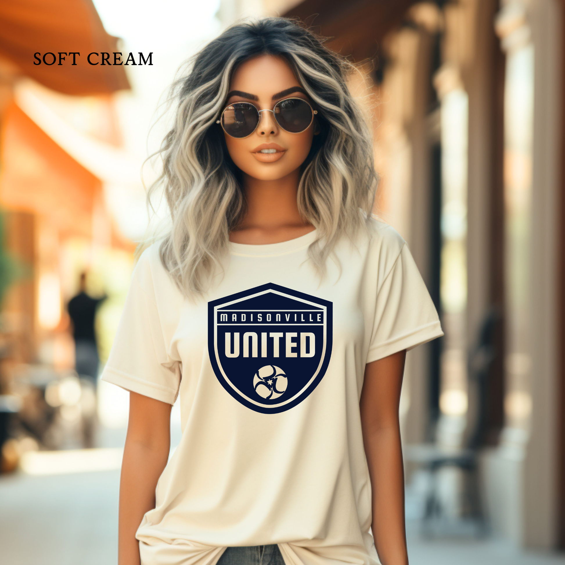 Madisonville United Soccer shield T-shirt spirit wear front design