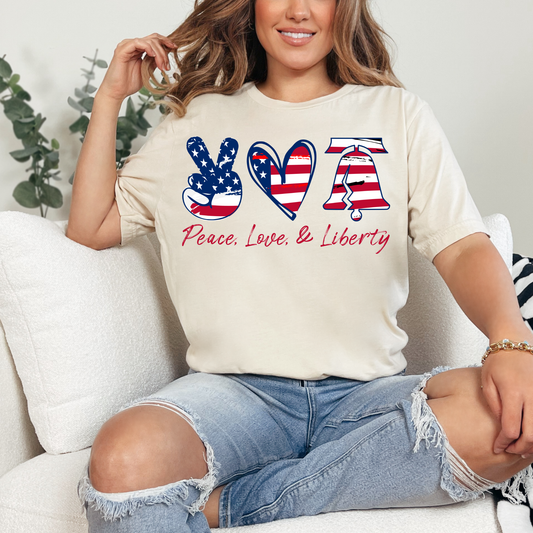 Peace Love Liberty | 4th of July | Patriotic | Kids & Adults
