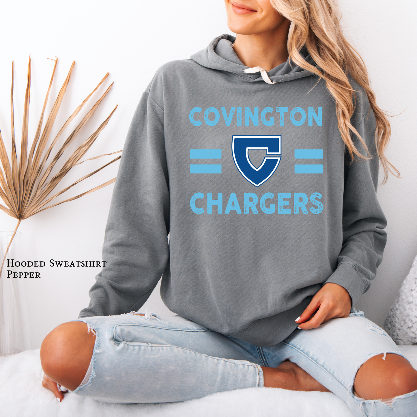Covington Chargers Hoodie – Logo - Hooded Sweatshirt