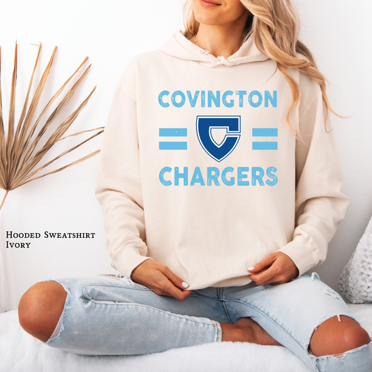 Covington Chargers Hoodie – Logo - Hooded Sweatshirt