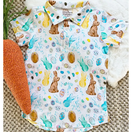 Bamboo Easter Candy Polo Shirt | Easter