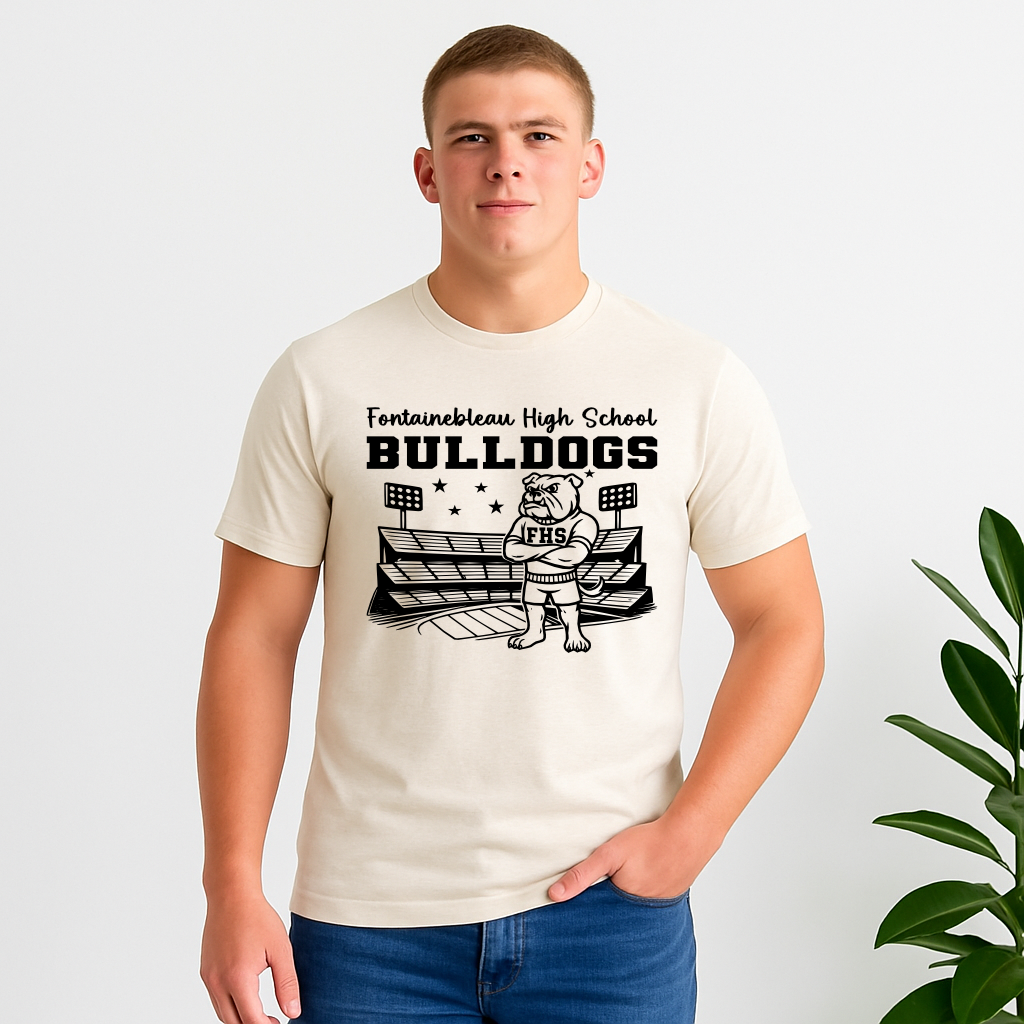 Fontainebleau Bulldogs Friday Night Lights Shirt – Stadium Mascot Spirit Wear