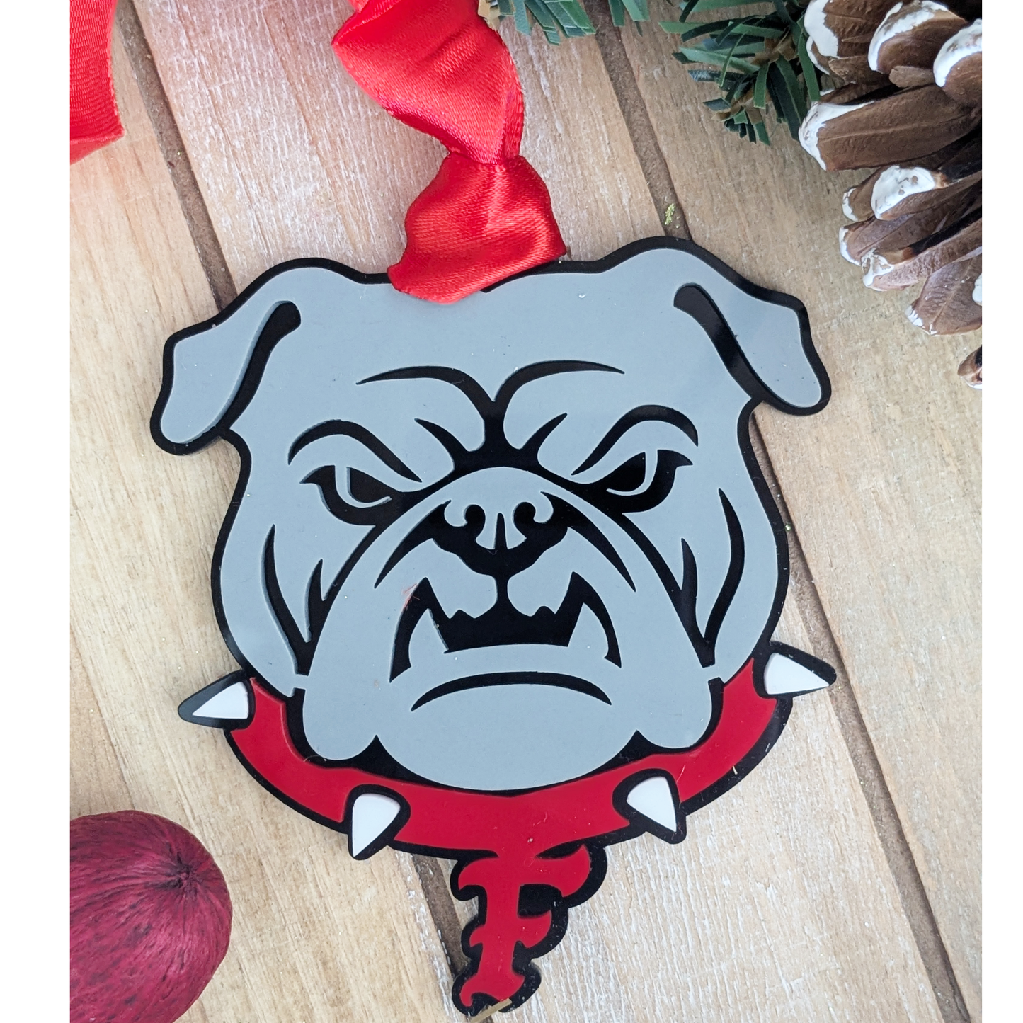 Fontainebleau High School Bulldogs Christmas Holiday Keepsake Ornament