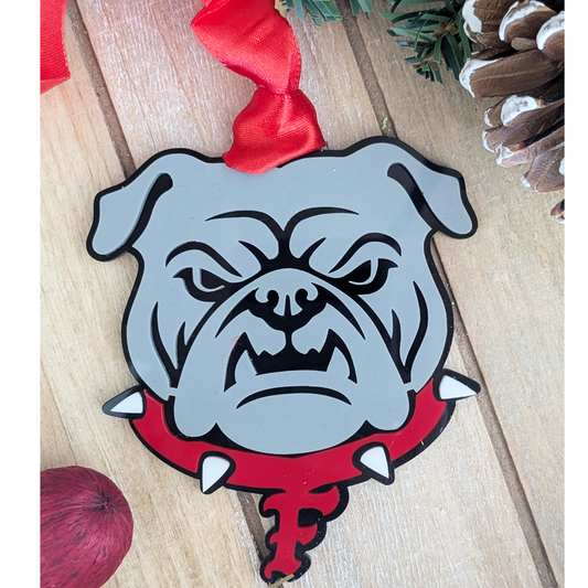 Fontainebleau High School Bulldogs Christmas Holiday Keepsake Ornament