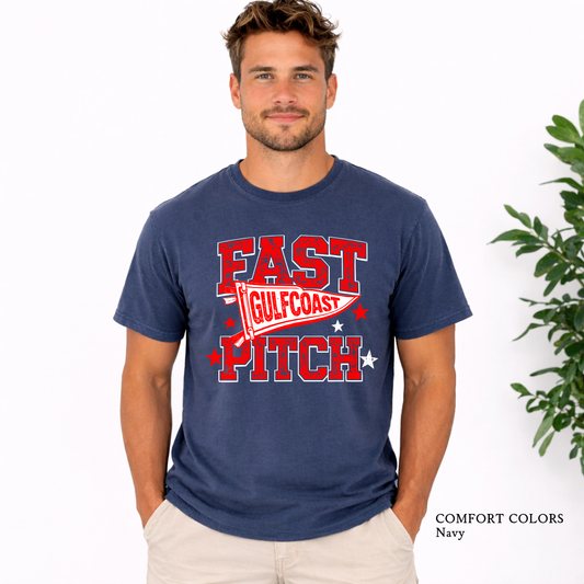 GulfCoast Fastpitch travel ball softball team shirt