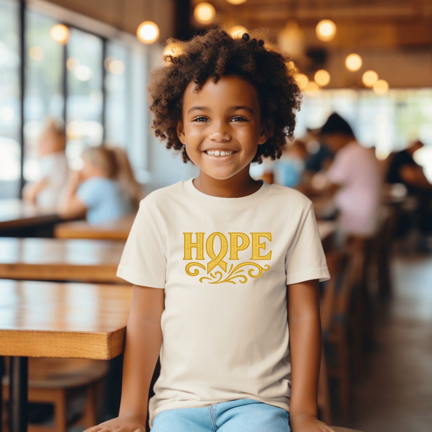 HOPE Childhood Cancer Awareness T-Shirt - YOUTH