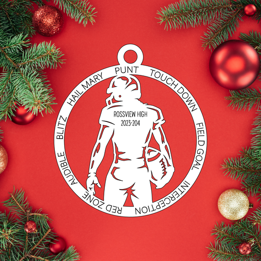 Football | Rossview School Christmas Ornaments