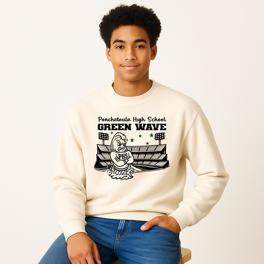 Ponchatoula High Friday Night Lights Green Wave Sweatshirt