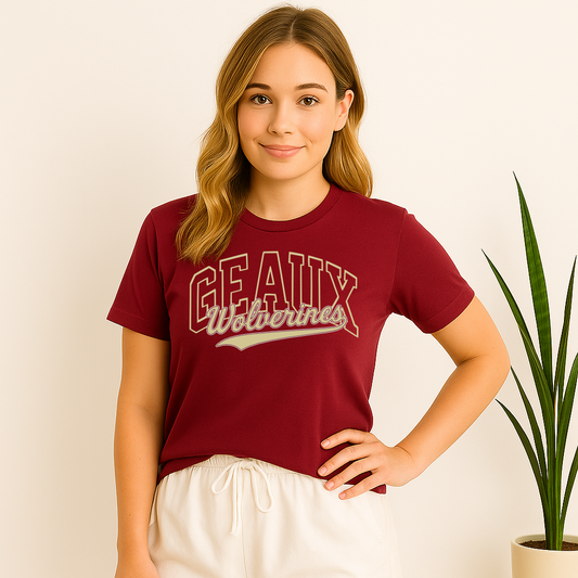 Northlake Christian Geaux Wolverines shirt
