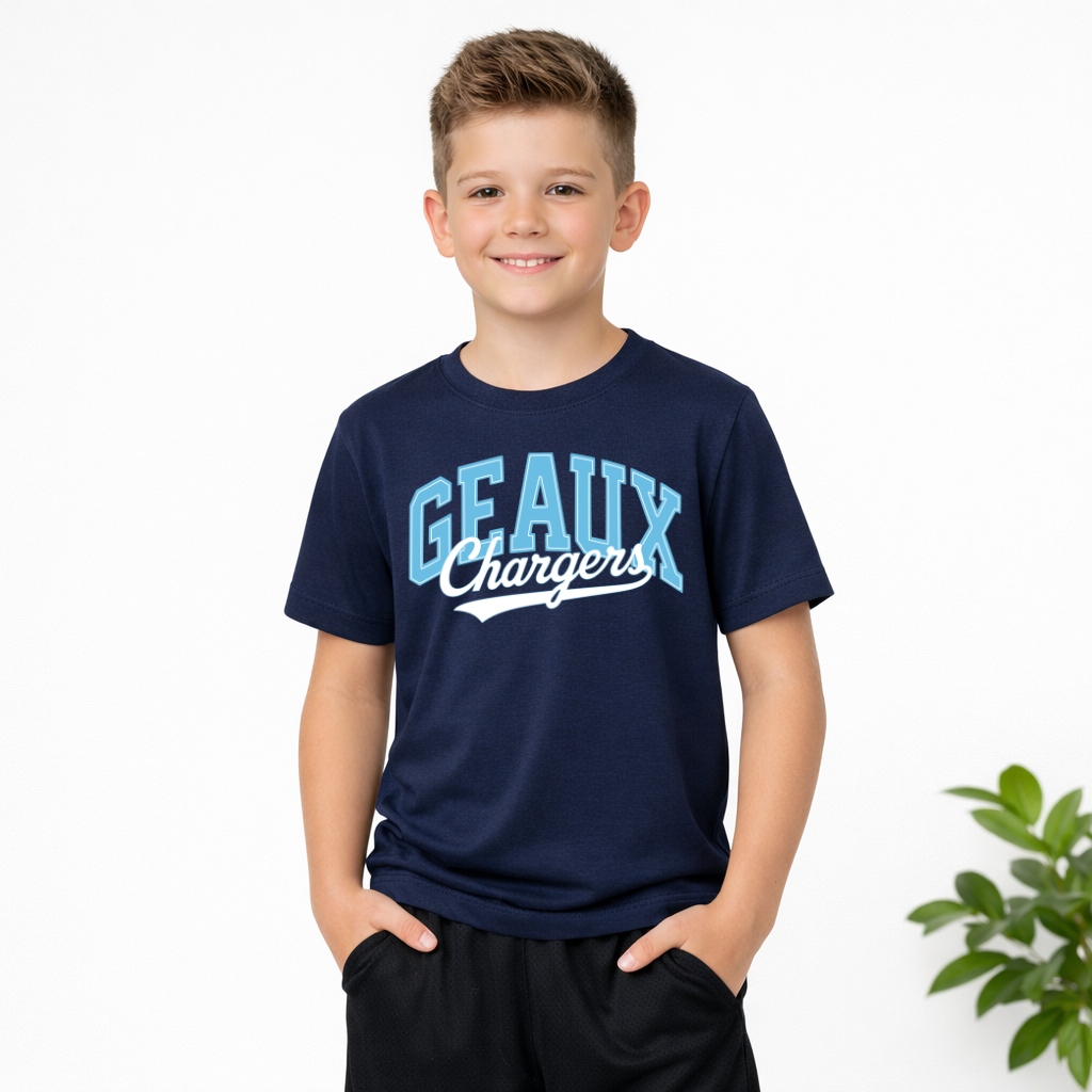 Youth Geaux Chargers - Covington Chargers T-shirt