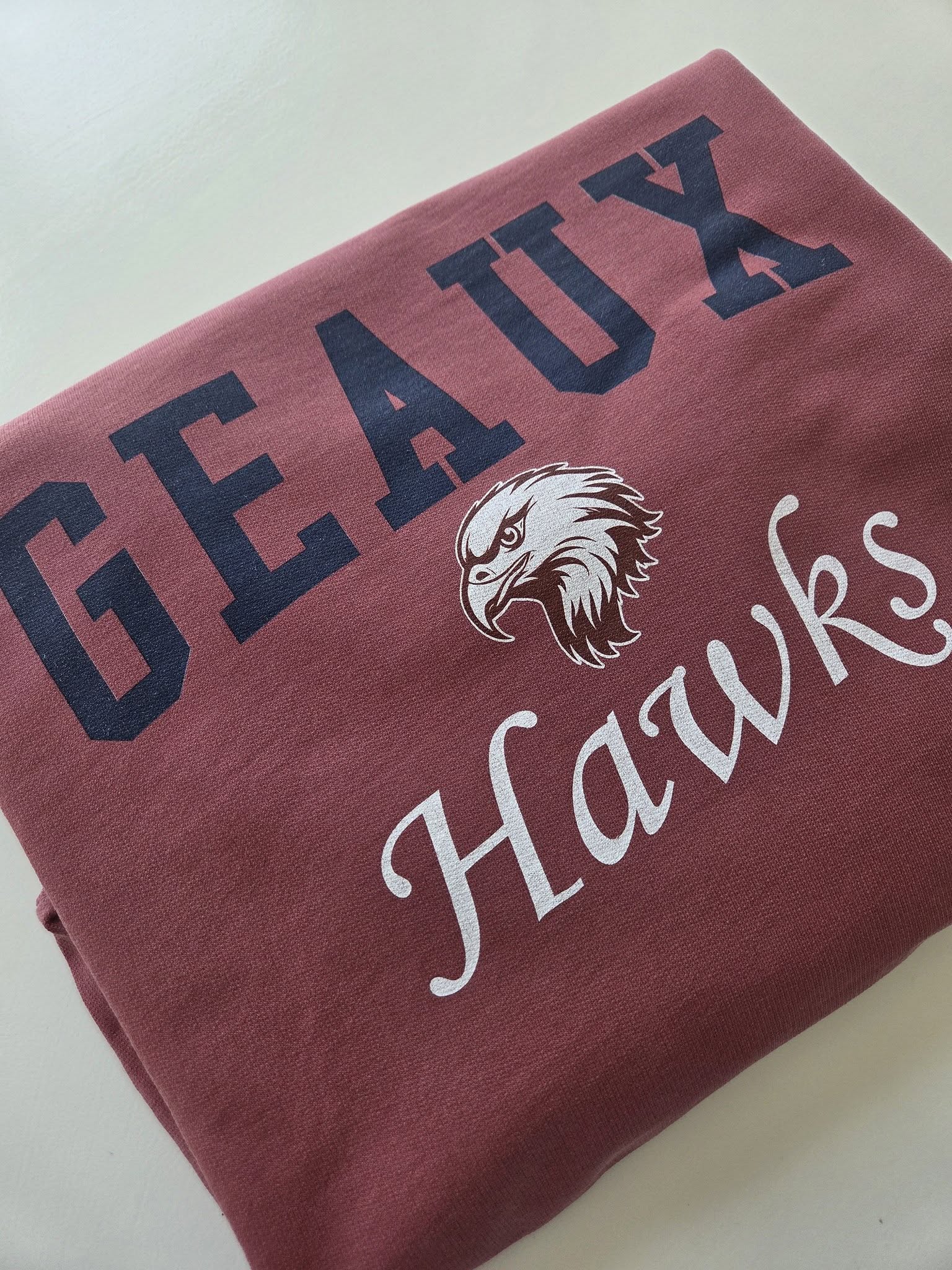 Geaux Hawks Comfort Colors Sweatshirt for Archbishop Hannan High School