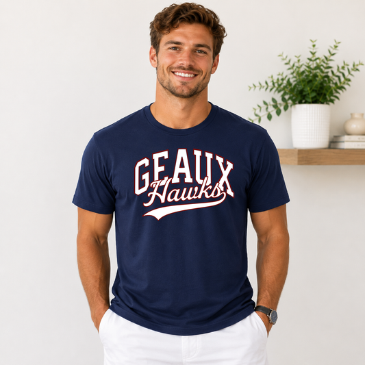 College Geaux Hawks Tee – Archbishop Hannan High