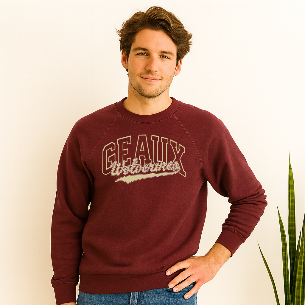 Geaux Wolverines sweatshirt for Northlake Christian
