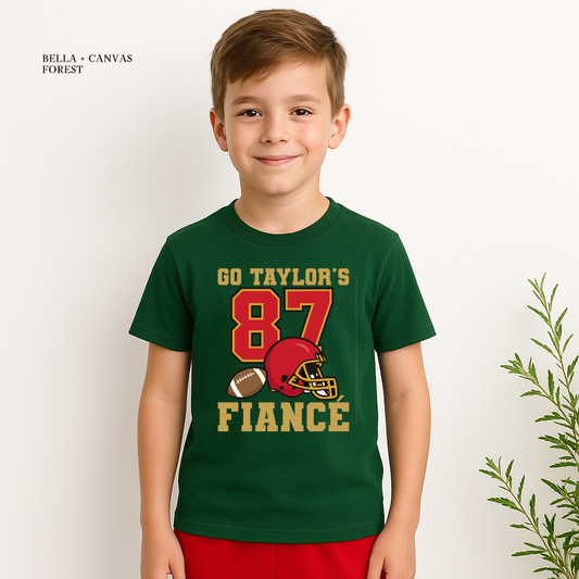 Go Taylor’s Fiancé 87 varsity-style game day shirt