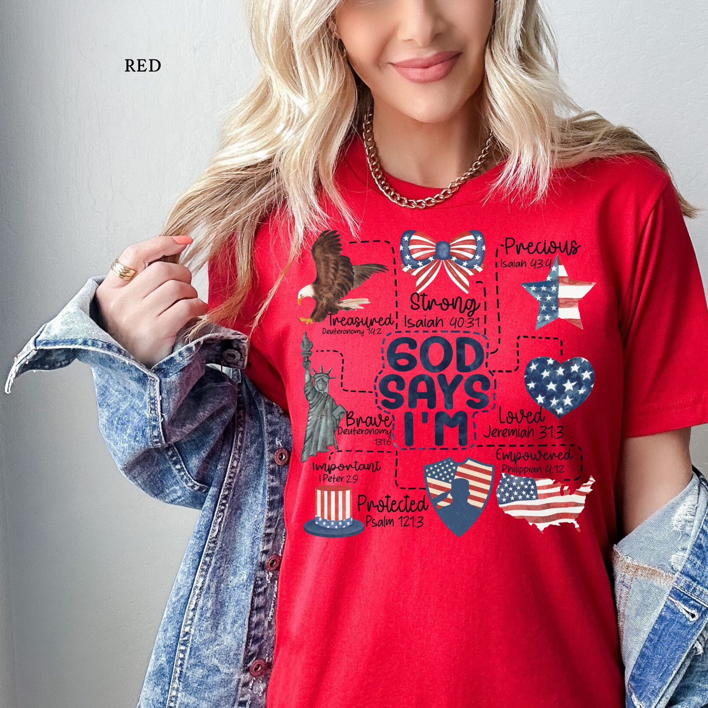 God Says I am | 4th of July | Patriotic | USA |  Kids & Adults