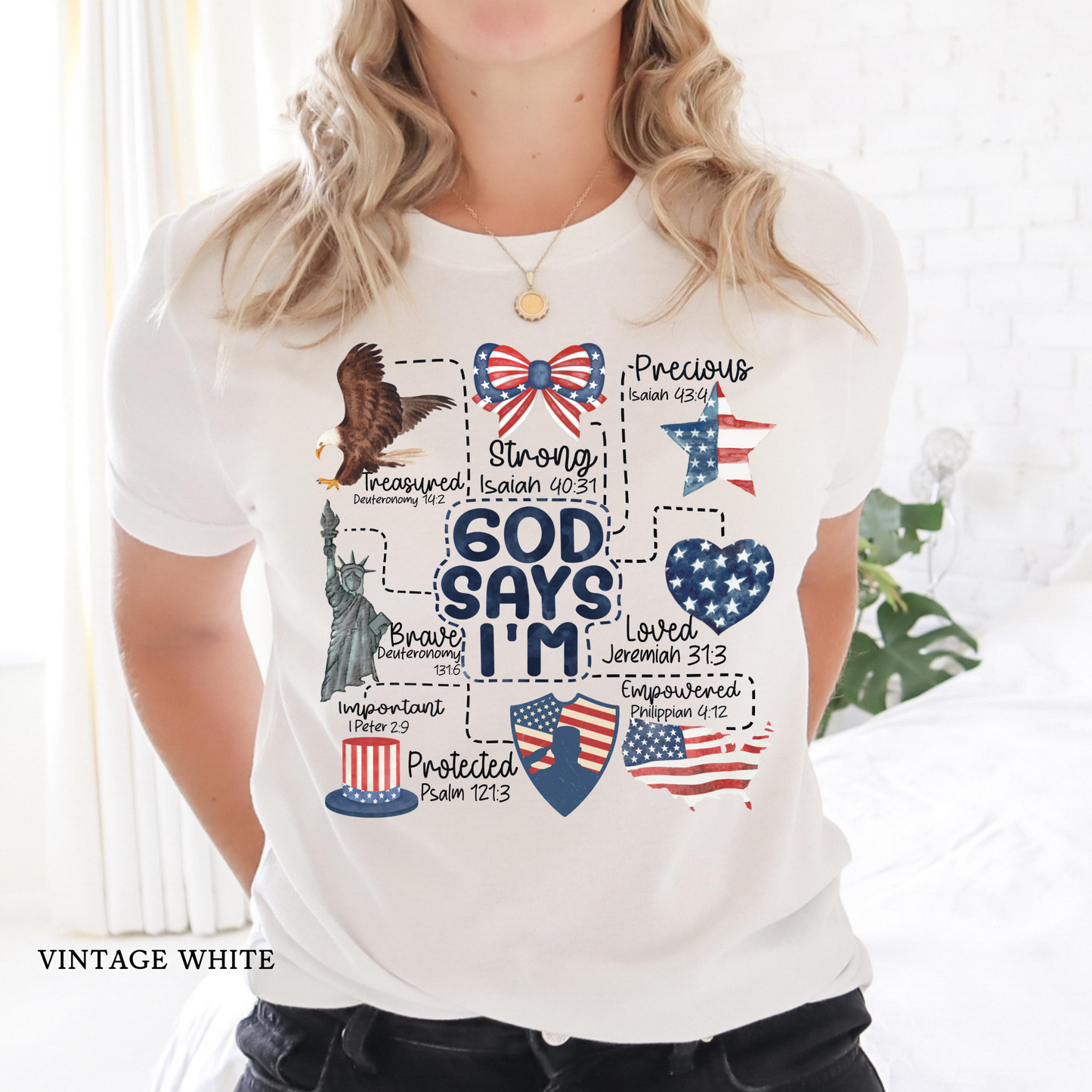 God Says I am | 4th of July | Patriotic | USA |  Kids & Adults