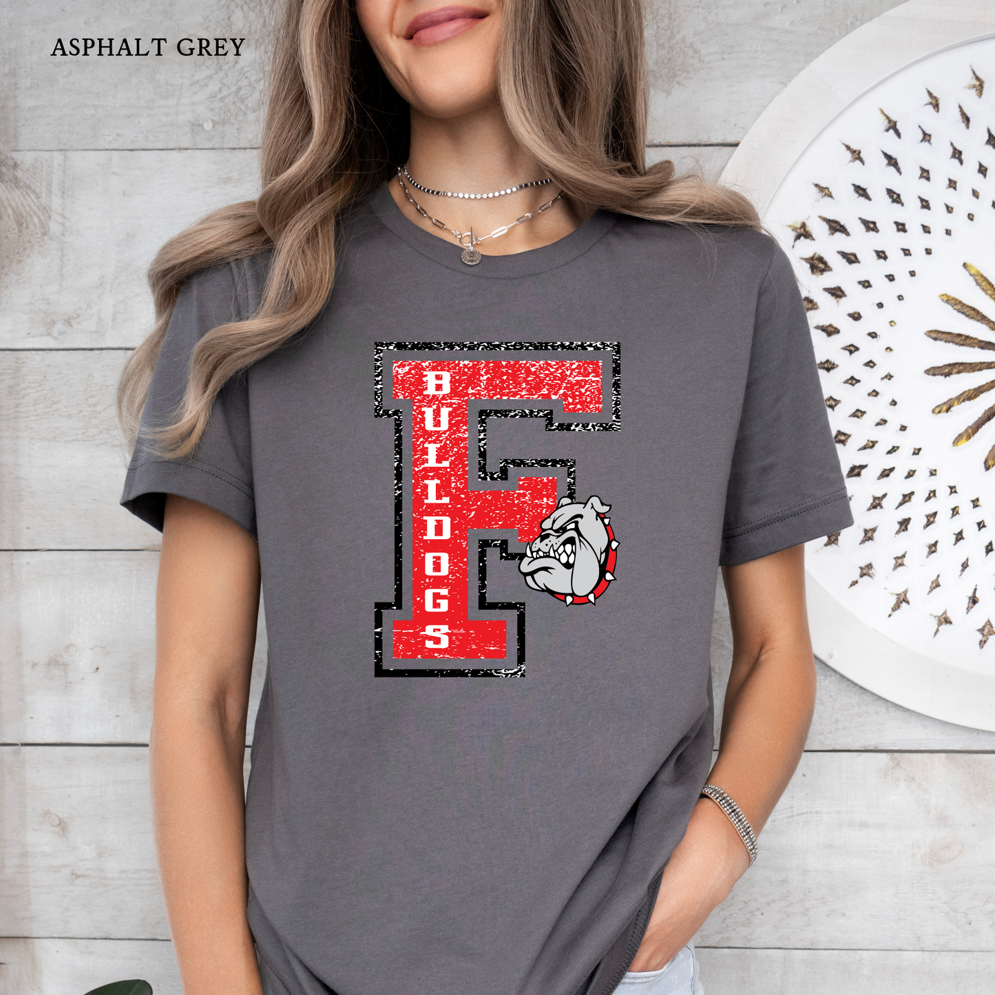 Grunge F  | Fontainebleau High | Bulldogs | Short Sleeve