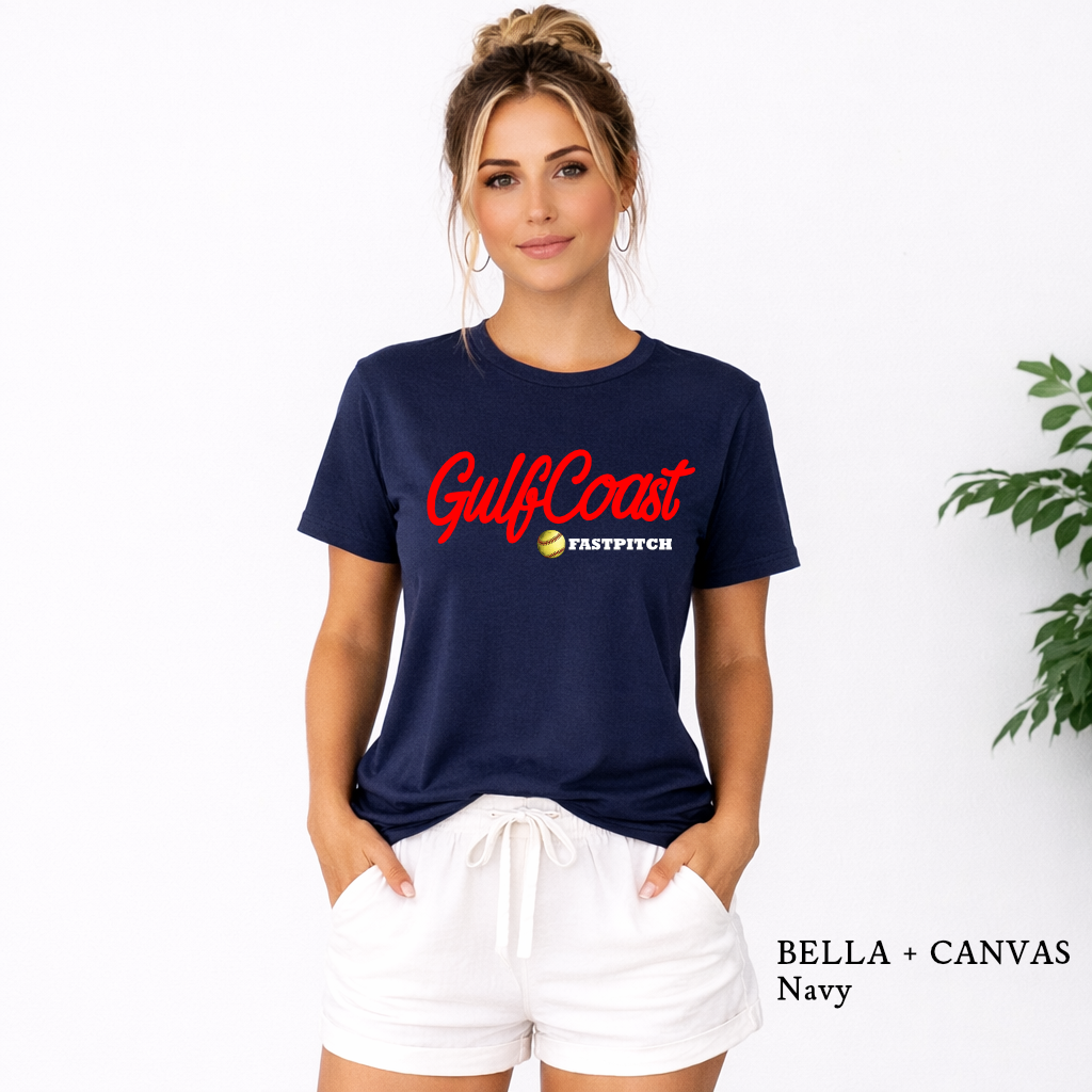 GulfCoast Fastpitch softball team spirit wear tee